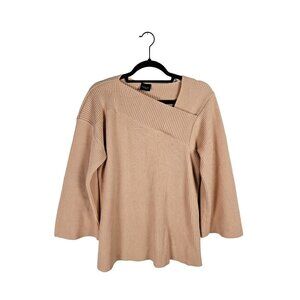 Bitte Kai Rand Ribbed Asymmetric Sweater Peach Medium